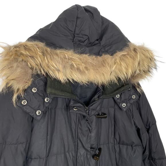 COMPANY by Ellen Tracy Down Fur Trim Puffer Coat XL - Picture 2 of 5